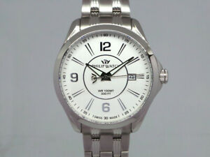 【貨物輸送無料】ウォッチ フィリップウォッチスイスシルバーデータphilip watch watch swiss made 300フィート silver data r8523165002