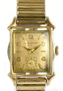 【貨物輸送無料】ウォッチ ブローバアンバサダーゴールドメッキbulova 1954 ambassador gold plated wrist watch  free uk next day delivery