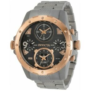 【送料無料】腕時計 インビクタアメリカチタンタイムゾーンローズゴールドクォーツウォッチinvicta us army mens 50mm titanium 4time zones rose gold quartz watch 31972|hokushin