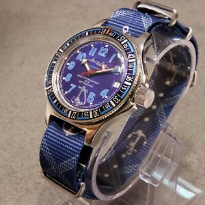 【貨物輸送無料】ウォッチ ボストークアンフィビアカスタムバイカルベゼルダイブウォッチvostok amphibia custom baikal bezel dive watch, , boxed, uk seller