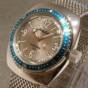 【貨物輸送無料】ウォッチ ボストークアンフィビアカスタムロシアダイブウォッチvostok amphibia custom russian dive watch, , boxed, uk seller