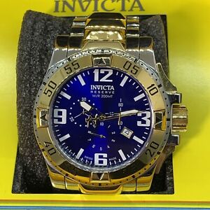 【送料無料】腕時計　インビクタリザーブエクスカーションメンズゴールドメッキステンレススチールウォッチケースinvicta reserve excursion mens 18k gold plated stainless steel watch 0206 wcase