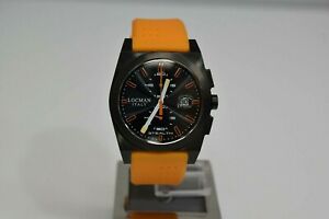 【送料無料】腕時計 ニューロマンステルスチタンオレンジシリコンクロノグラフ locman stealth titanium orange silicone chronograph 202bkpvbkoror watch|hokushin