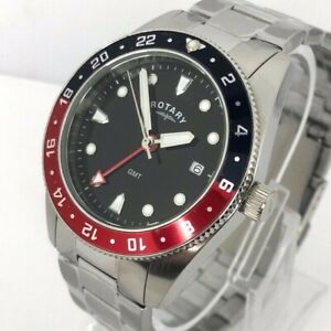 【貨物輸送無料】ウォッチ ロータリーヘンリークォーツウォッチrotary henley gmt quartz watch  gb0068004