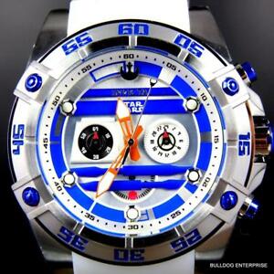 【送料無料】腕時計　インビクタスターウォーズクロノグラフホワイトシリコーンウォッチinvicta r2d2 star wars chronograph limited edition white 52mm silicone watch