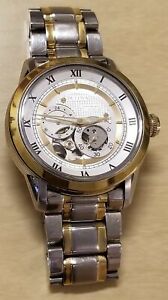 【貨物輸送無料】ウオッチ ブローバメンズシリーズジュエルツートンステンレススチールbulova mens 98a123 21 bva series jewel twotone stainless steel automatic watch