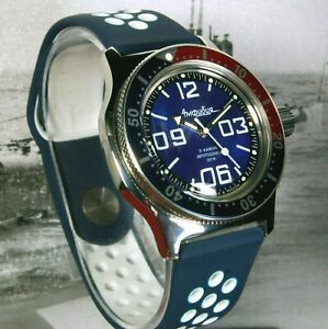 【貨物輸送無料】ウォッチ ボストークアンフィビアカスタムロシアダイブウォッチvostok amphibia custom russian auto dive watch, , boxed, uk seller