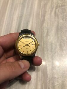 【送料無料】腕時計　ヴィンテージメンズティソデイデイトーンクォーツウォッチバットvintage mens tissot p390s prx day date two tone quartz watch batt