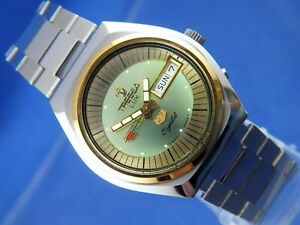 【貨物輸送無料】ウォッチ トレッサラックスクリスタルスイスヴィンテージレトロtressa lux crystal automatic watch swiss 1970s vintage nos cal as 52061 retro