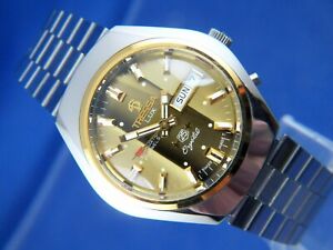 【貨物輸送無料】ウォッチ トレッサラックスクリスタルスイスヴィンテージレトロtressa lux crystal automatic watch swiss 1970s vintage nos cal as 5206 retro