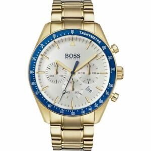 【送料無料】腕時計 ヒューゴボスゴールドトロフィーウォッチ hugo boss hb 1513631 mens gold trophy watch  2 years warranty