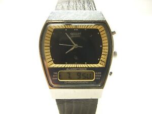【貨物輸送無料】ウォッチ シゼンモントレダブルアフィテージヴィンテージデジタルciizen montre double affichage vintage vers 1970 old watch lcd digital