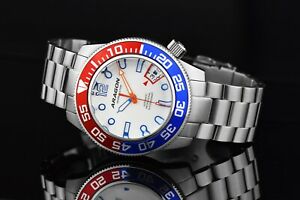 【貨物輸送無料】ウオッチ アラゴンダイブマスターaragon a337wht divemaster 3 automatic 45粍
