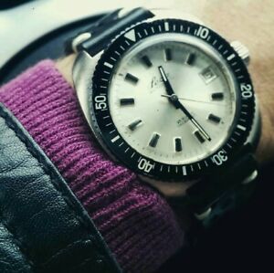 【貨物輸送無料】ウォッチ ヴィンテージダイバーウォッチジャンボビッグサイズvintage diver watch automatic jumbo big size