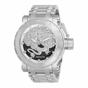 最安値に挑戦 腕時計 インビクタドラゴンシルバートーンinvicta Coalition Forces Dragon Silvertone Automatic Watch Nh35a 52mm Hokushin Seal限定商品 Upload Easypromomusic Net