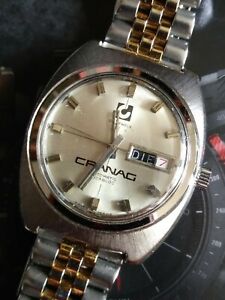 【送料無料】腕時計 メンズメンズクラナグジュエルスイスrare mens 1970s mens cranag 25 jewels automatic swiss made wrist watch