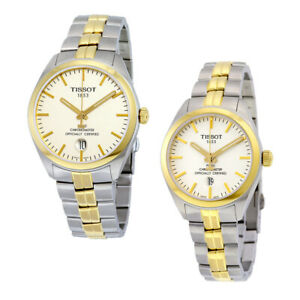 【貨物輸送無料】ウォッチ クロノメーターツートーンウォッチtissot pr100 chronometer twotone watch  choose gender