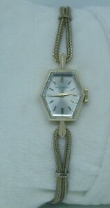 【送料無料】腕時計 ビンテージモバドソリッドイエローゴールドレディースヘキサゴンvintage movado solid 14k yellow gold ladies hexagon shaped wristwatch 6 12|hokushin