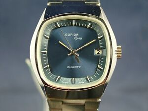 【送料無料】腕時計　ヴィンテージソフィオールグレークォーツウォッチスイスティソカルnos vintage sofior grey electronic quartz watch 1970s swiss tissot cal 2030 rare