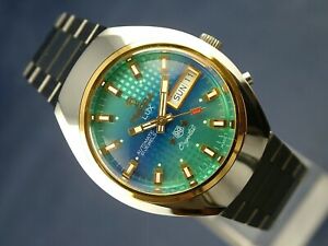 【貨物輸送無料】ウォッチ ヴィンテージレトロスイストレッサラックスクリスタルvintage retro swiss tressa lux crystal automatic watch 1970s nos cal as 5206