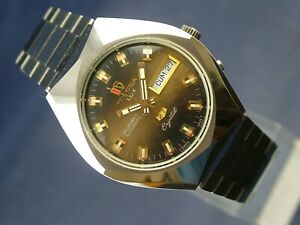 【貨物輸送無料】ウォッチ ヴィンテージレトロスイストレッサラックスクリスタルvintage retro swiss tressa lux crystal automatic watch 1970s nos cal as 5206