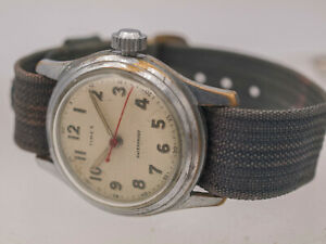 【送料無料】腕時計　レアタイムスマーリンメンズハンドウィンドリストウォッチタイムwell used rare 1954 timex marlin mens hand wind wrist watch us time corp｜hokushin 53,980円