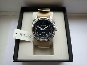 【送料無料】腕時計　ブローバミリタリータイプウォッチボックスタグマヌエルバッテリーbulova 262khz military type watch 96b230 boxed tag manuel nato amp; battery