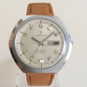 【送料無料】腕時計　オロロギウォッチランコヴィンテージorologio watch lanco vintage automatic day date as 2063