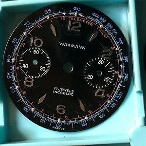 【送料無料】腕時計　カドランドモントレクロノグラフヴィンテージワクマンヴィーナスインカブロックcadran de montre chronographe vintage wakmann venus188 incabloc 315mm 30minutes