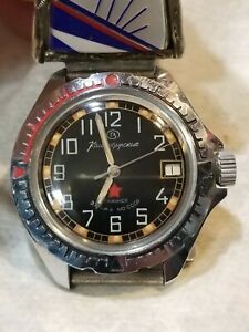 【送料無料】腕時計　スターリングヒントロシアボクトクオークコマンディルスキーrussian boctok komandirskie wrist watch with sterling tips
