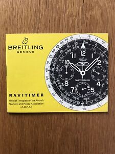 【送料無料】腕時計　ヴィンテージマニュアルブライトリングナビティマnos vintage instruction manual breitling navitimer 806 809 7806 english la
