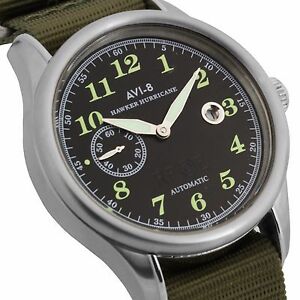 【貨物輸送無料】ウオッチ ホーカーハリケーンオロロギオウオモオートマティックブラッチャレavi8 hawker hurricane av401704 orologio uomo automatico bracciale nato