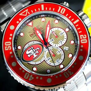 【送料無料】腕時計　インビクタグランドプロダイバーサンフランシスコスチールクロノグラフウォッチinvicta nfl grand pro diver san francisco 49ers steel chronograph 52mm watch 38,337円