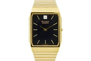 【送料無料】腕時計　ヴィンテージブローバクォーツゴールドメッキvintage bulova quartz 92n76 gold plated midsize watch 1871