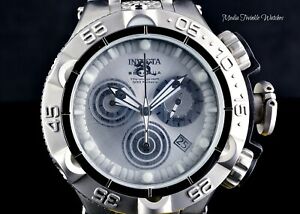 【送料無料】腕時計　インビクタスバクアクォーツクロノグラフオールシルバーブレスレットウォッチinvicta 50mm subaqua noma v quartz chronograph all silver bracelet watch｜hokushin