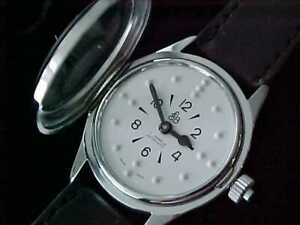 【送料無料】腕時計　マンズウォッチブラインドアメリカnos mans braille watch 17 j automatic american foundation for the blind