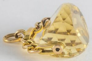 【送料無料】腕時計　ビクトリアアンティークスピナーゴールドシトリンvictorian antique spinner fob 15k gold citrine
