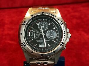 【送料無料】腕時計　モントレクォーツアラームクロノグラフmontre yema n945 100 m quartz alarme chronographe acier