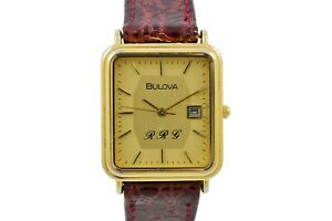 【送料無料】腕時計　ヴィンテージブローバクォーツゴールドメッキvintage bulova rrg quartz gold plated midsize watch 1891 63,980円
