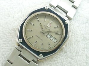 【送料無料】腕時計　レアヴィンテージラドゴールデンシティダブルデートスチールウォッチrare vintage rado golden city automatic double date 17 jewels steel watch 63,980円