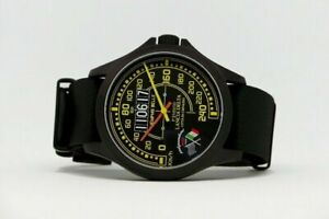 【送料無料】腕時計　オロロギランチアデルタエディツィオーネリミッタブラックヴェトロザフィロシンチュリノナイロン 63,980円