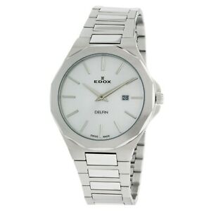 【送料無料】腕時計　メンズドルフィンシルバークォーツウォッチedox 71289 3m ain mens delfin silver quartz watch