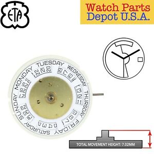 【送料無料】腕時計　スイスgenuine eta 28342 swiss made automatic movement, date at 3, day at 12