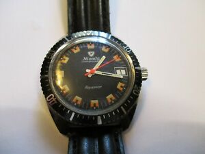 【送料無料】腕時計　ヴィンテージニバダコンペンサマティックアクアマーb12 vintage nivada compensamatic aquamar 10 atm