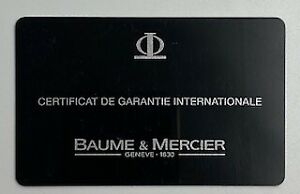【送料無料】腕時計　ボームエメルシエブランクbaume et mercier international watch warranty blank certificate｜hokushin 12,766円