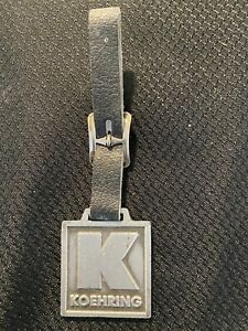 【貨物輸送無料】ウオッチ ヴィンテージケーリングウォッチフォブレザーストラップvintage koehring watch fob w leather strap