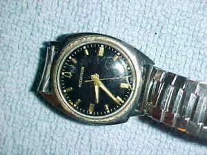 【送料無料】腕時計　アクトロンフットボールティルティステンレススチールベゼル1968 acccutron football 214 tilty stainless steel 10k gf bezel