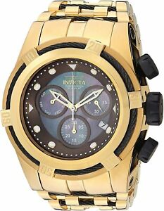【送料無料】腕時計　インビクタリザーブボルトゼウスクォーツクロノグラフゴールドブレスレット29737 invicta reserve bolt zeus 53mm quartz chronograph gold ss bracelet watch