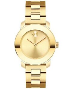 【送料無料】腕時計　モバドスイスボールドイエローゴールドトーンステンレススチールブレスレットmovado womens swiss bold yellow goldtone stainless steel bracelet watch 30mm 43,537円