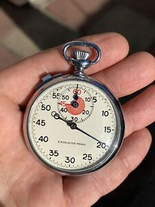 【送料無料】腕時計　ヴィンテージエクセルシオールパークスポーツタイマーストップウォッチvintage excelsior park sports timer stopwatch 50mm